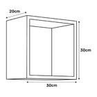 Kit 03 Nicho Decorativo 30x30 Cm Quarto Sala Recepção Salão D