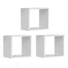 Kit 03 Nichos Infantil Organizador Branco Brilho 30cm A01 - D