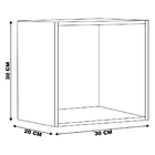 Kit 03 Nichos Organizador 30x30cm Branco G01 - Ajl Móveis