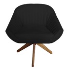 Kit 03 Poltrona Anitta Giratória Suede Preto - D'classe Decor