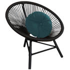 Kit 03 Poltrona Cadeira Acapulco Sala Jardim Varanda Preto Co