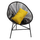 Kit 03 Poltrona Cadeira Corino Amarelo