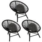 Kit 03 Poltrona Cadeira Suede Cinza