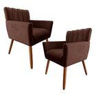 Kit 03 Poltrona Decorativas De Luxo Para Consultorio Médico