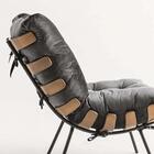 Kit 03 Poltronas Costela Suede Cinza