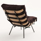 Kit 03 Poltronas Costela Suede Marrom