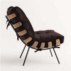 Kit 03 Poltronas Costela Suede Marrom