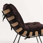 Kit 03 Poltronas Costela Suede Marrom