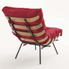 Kit 03 Poltronas Costela Suede Vermelho