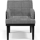 Kit 03 Poltronas Decorativa Base Preto Beatriz W01 Suede Pied