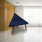 Kit 03 Poltronas Decorativa Ibiza Suede Azul Marinho - D'clas