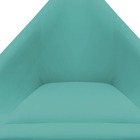Kit 03 Poltronas Decorativa Ibiza Suede Azul Tiffany - D'clas