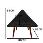 Kit 03 Poltronas Decorativa Ibiza Suede Preto - D'classe Decor