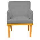 Kit 03 Poltronas Decorativa Para Sala De Estar Base Mel Beatr