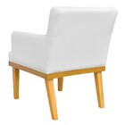 Kit 03 Poltronas Decorativa Para Sala De Estar Base Mel Beatr