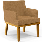 Kit 03 Poltronas Decorativa Para Sala De Estar E Recepção Bea