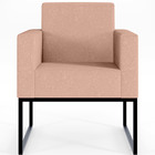 Kit 03 Poltronas Decorativa Para Sala E Recepção Base Fixa De