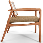 Kit 03 Poltronas Decorativa Para Sala Estar Madeira Tela Sint