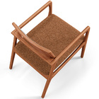 Kit 03 Poltronas Decorativa Para Sala Estar Madeira Tela Sint