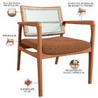 Kit 03 Poltronas Decorativa Para Sala Estar Madeira Tela Sint