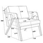 Kit 03 Poltronas Decorativa Para Sala Estar Pietra Estrutura