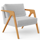 Kit 03 Poltronas Decorativa Para Sala Estar Pietra Estrutura