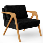 Kit 03 Poltronas Decorativa Para Sala Estar Pietra Estrutura