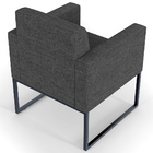 Kit 03 Poltronas Decorativa Sala E Recepção Base Fixa Metal H