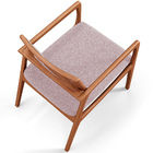 Kit 03 Poltronas Decorativa Sala Estar Madeira Tela Sintética