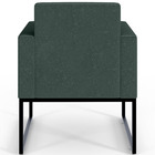 Kit 03 Poltronas Decorativa Sala Recepção Base Fixa De Metal