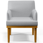 Kit 03 Poltronas Decorativas Para Sala De Estar Base Mel Beat