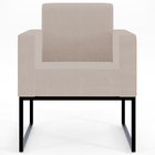 Kit 03 Poltronas Decorativas Sala Base Fixa Metal Helô L02 Li