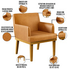 Kit 03 Poltronas Decorativas Sala De Estar Base Mel Beatriz W