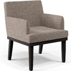 Kit 03 Poltronas Decorativas Sala De Estar Base Preto Beatriz