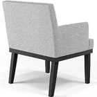 Kit 03 Poltronas Decorativas Sala De Estar Base Preto Beatriz