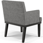 Kit 03 Poltronas Decorativas Sala De Estar Base Preto Beatriz