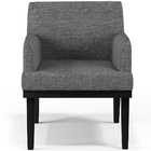 Kit 03 Poltronas Decorativas Sala De Estar Base Preto Beatriz