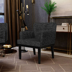 Kit 03 Poltronas Decorativas Sala De Estar Base Preto Beatriz
