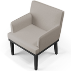 Kit 03 Poltronas Decorativas Sala De Estar Base Preto Beatriz