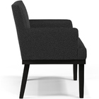 Kit 03 Poltronas Decorativas Sala De Estar Base Preto Beatriz