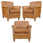 Kit 03 Poltronas Decorativas Sala De Estar Brunei Pés Madeira