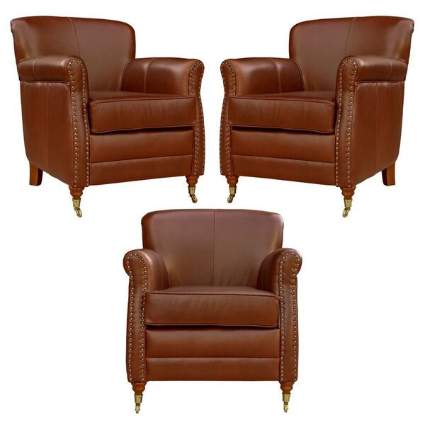 Kit 03 Poltronas Decorativas Sala De Estar Brunei Pés Príncip