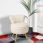 Kit 03 Poltronas Decorativas Sala De Estar Pés Palito Em Made