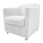 Kit 03 Poltronas Decorativas Tilla Suede Branco - Amarena Móv