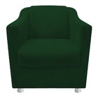 Kit 03 Poltronas Decorativas Tilla Suede Verde - Amarena Móve
