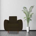 Kit 03 Poltronas Golden Pés Palito Suede Marrom - D'classe De