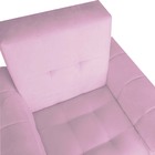 Kit 03 Poltronas Golden Pés Palito Suede Rosa Bebê - D'classe