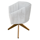 Kit 03 Poltronas Julia Decoração Base Giratória Salão Clinica