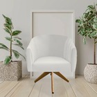 Kit 03 Poltronas Julia Decoração Base Giratória Salão Clinica