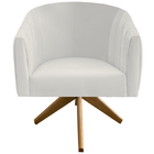 Kit 03 Poltronas Julia Decoração Base Giratória Salão Clinica